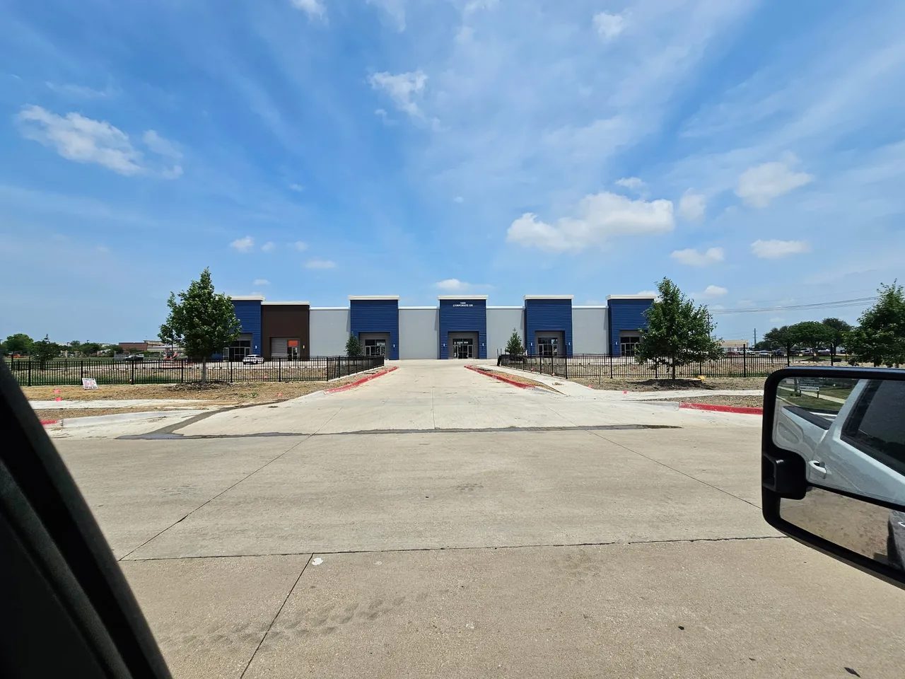 Commercial flex-space site and building exterior