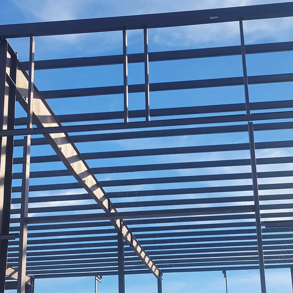 Commercial steel frame construction